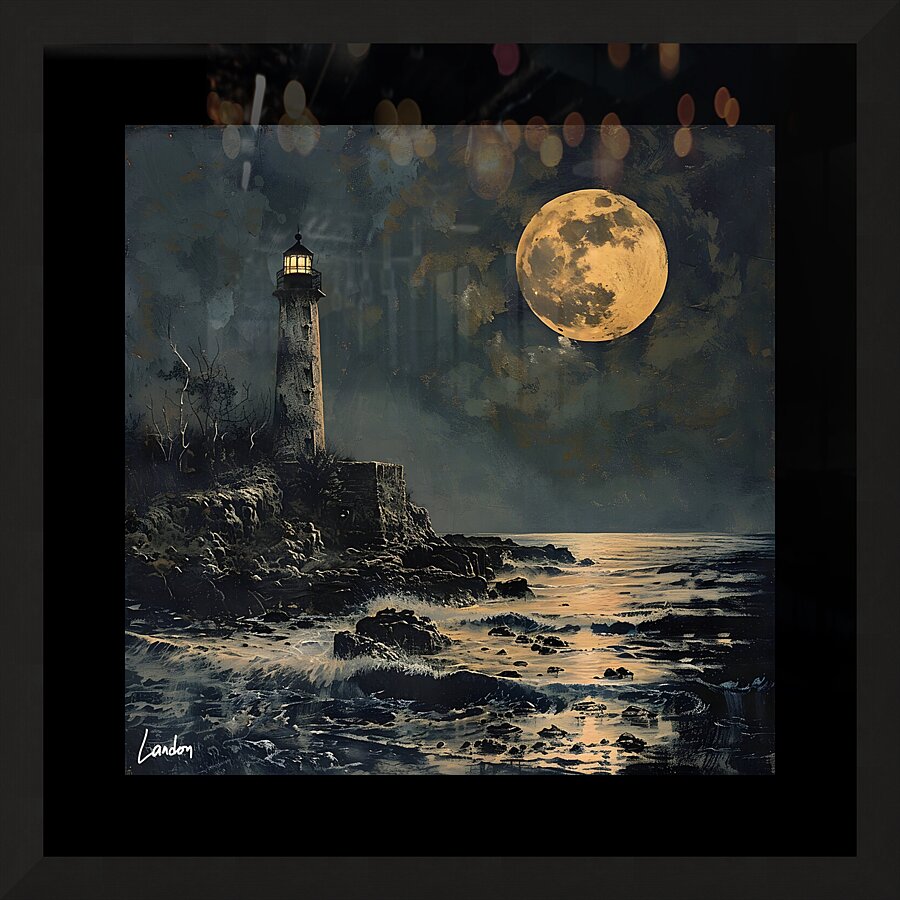 A Night at the Lighthouse 2 Picture Frame print