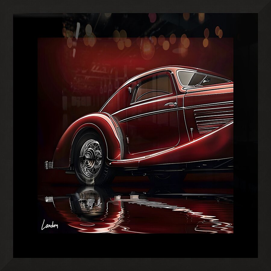 A Classic Car 4 Picture Frame print