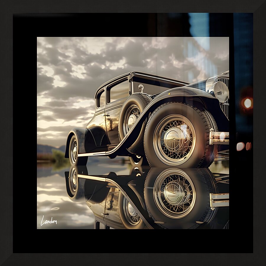 A Classic Car 2 Picture Frame print