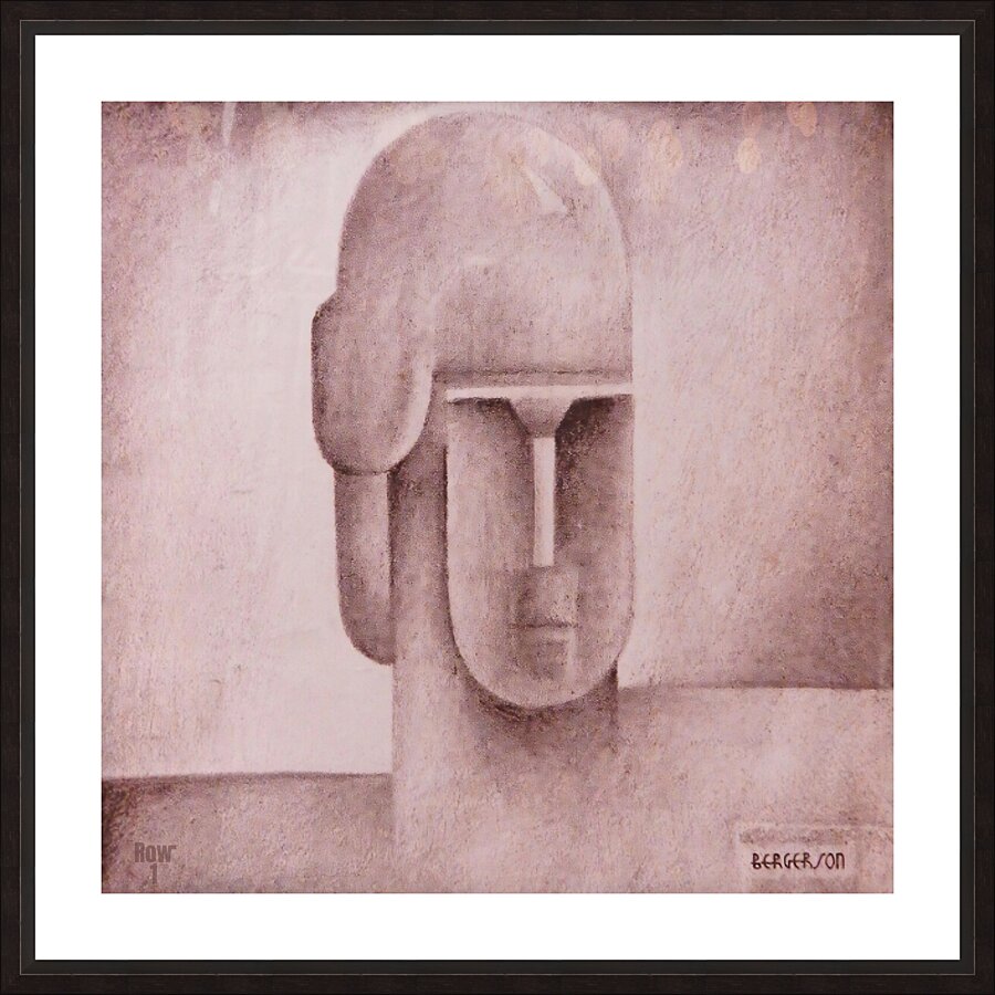 1930s art deco football player bergerson Picture Frame print