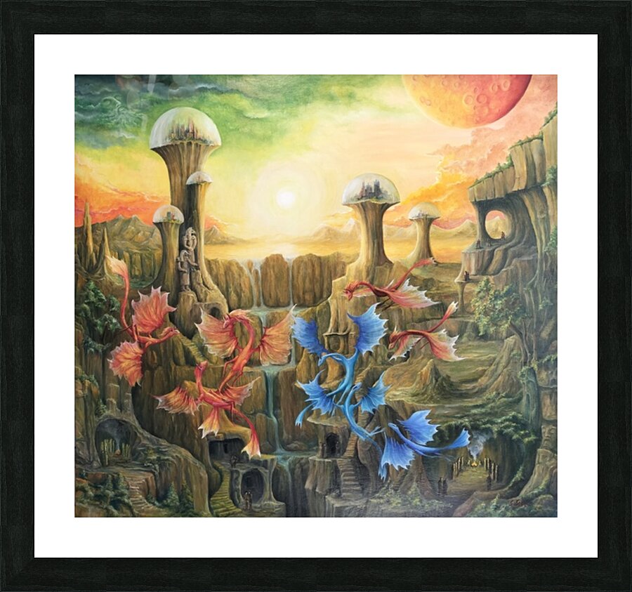 Dream Surrealism Fantasy Oil Paintings Gregory Pyra Piro Oil Painting ref 395641 Picture Frame print