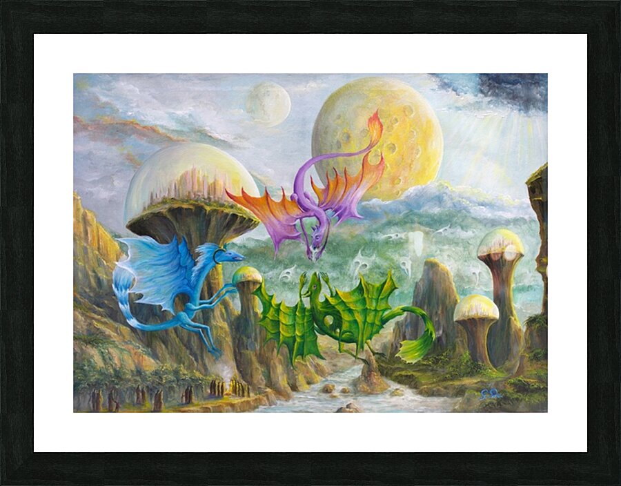 Oil Paintings for the Office Gregory Pyra Piro Oil Painting ref 436015 Picture Frame print