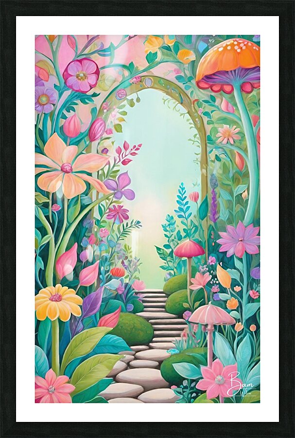 Secret Garden Picture Frame print