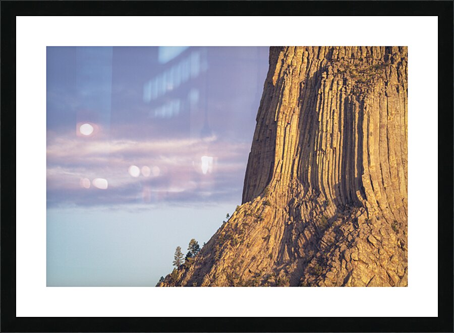Devils Tower Climbers Picture Frame print