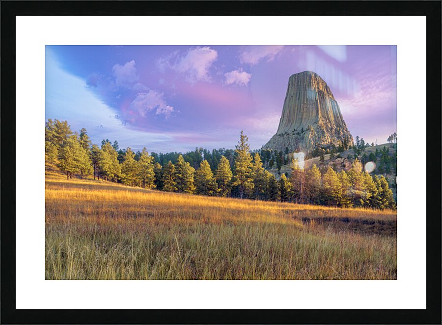 Devils Tower Sunrise Picture Frame print
