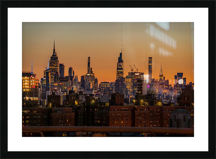 Skyline Sunrise Picture Frame print