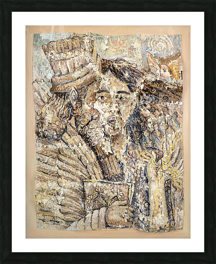 Grido24  x18  acrylics on paper Picture Frame print