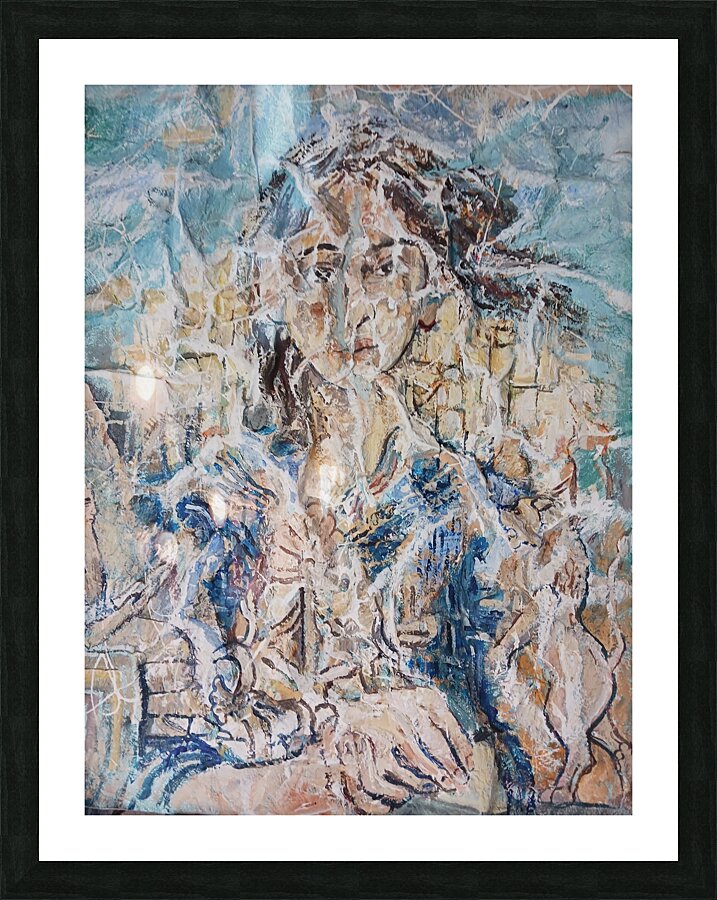 Monacrylics on paper24  x18 Picture Frame print