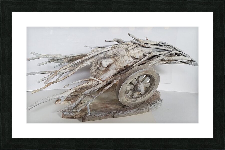 fuga wood Picture Frame print