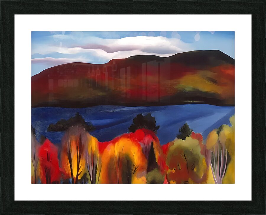 Lake George Autumn 1927（ジョージア オキーフ）ポスター Lake George Autumn, 1927 by Georgia O'Keeffe - Paper Print