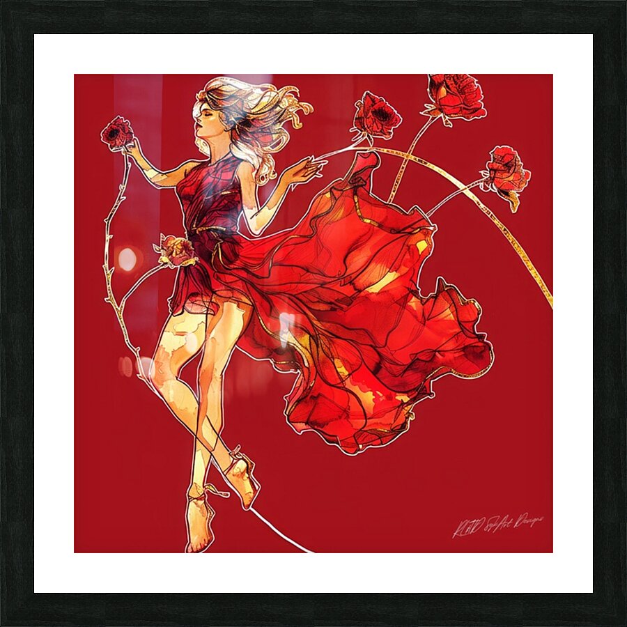 Flower Chix Picture Frame print