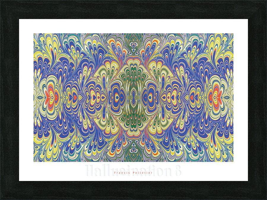 HALLUCINATION 8 Picture Frame print