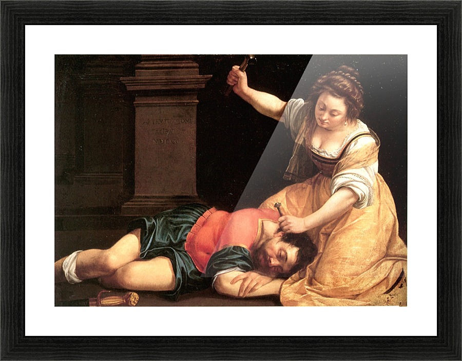 Jael and Sisera Picture Frame print
