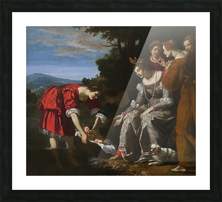 The discovery of Moses Picture Frame print