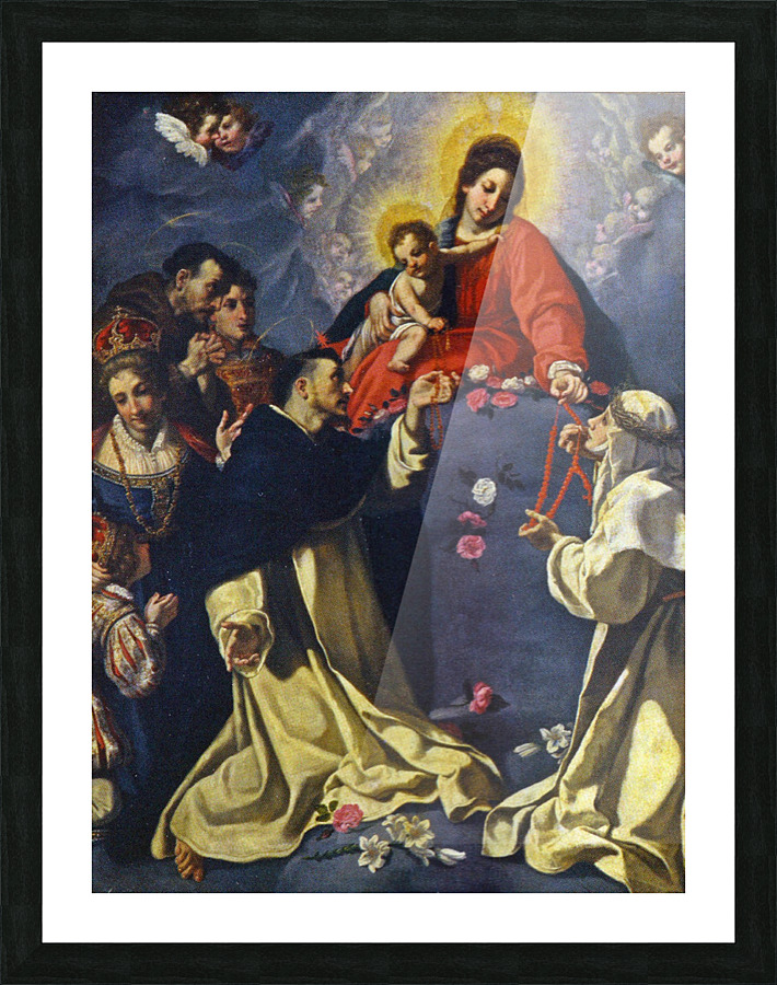 Madonna del Rosario Picture Frame print