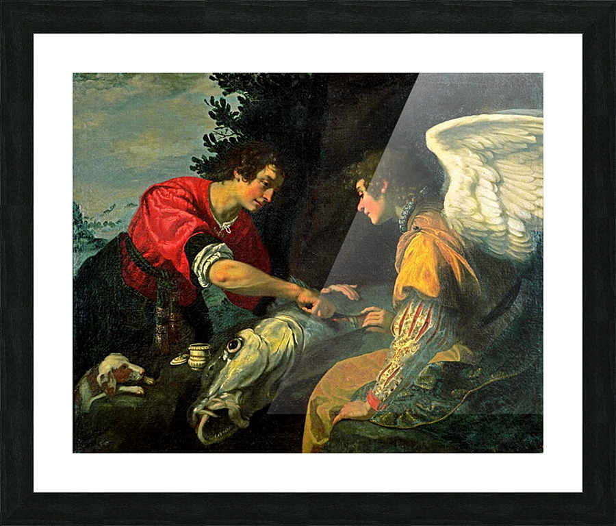 Tobias and the Archangel Raphael Picture Frame print