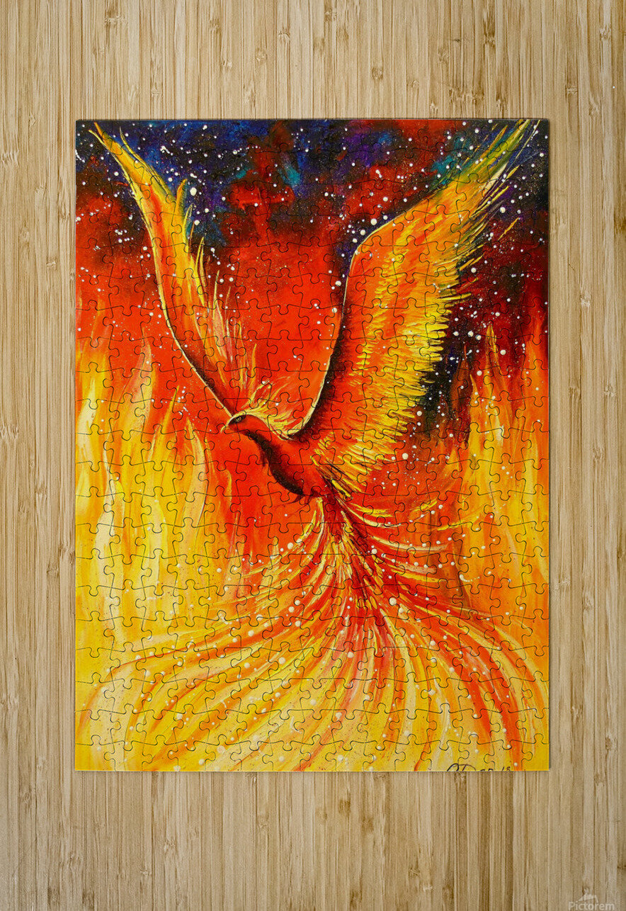 Phoenix bird by Olha Darchuk Wall Art
