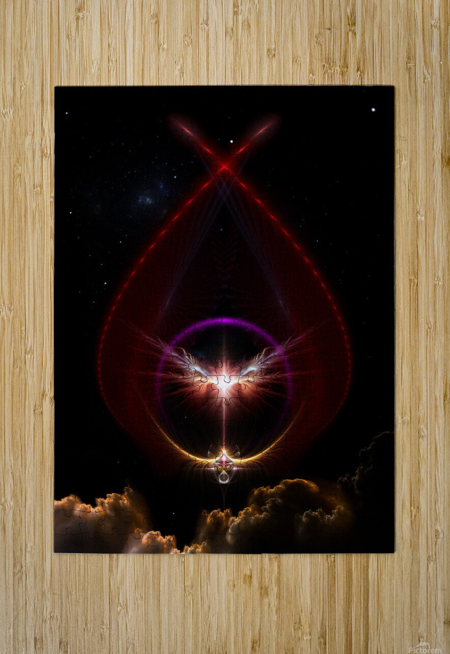 Peridin Fractal Art Spacescape Composition xzendor7 Puzzle printing