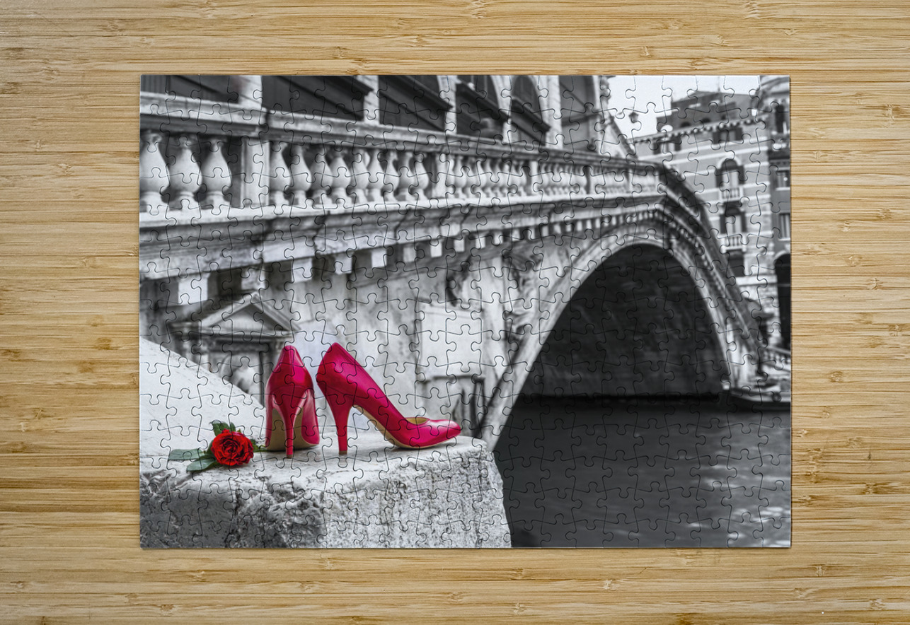High heels on Rialto Bridge Assaf Frank Puzzle printing