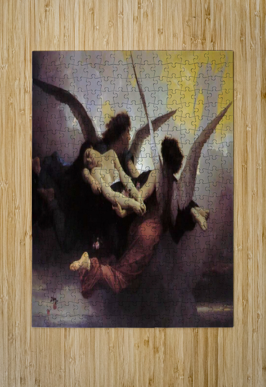 William  Adolphe  Bouguereau 1825 1905  Soul  Carried  to  Heaven TOPARTGALLERY Puzzle printing