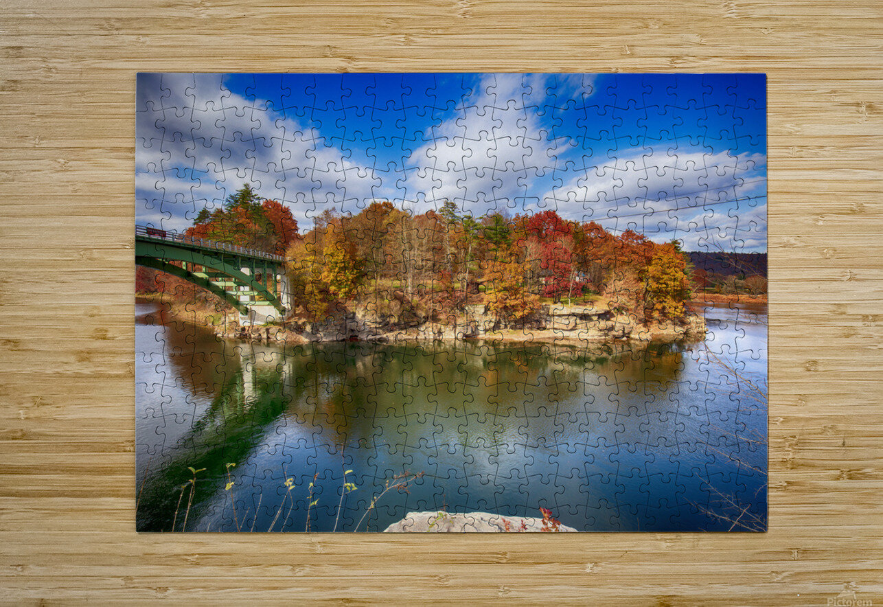 View of the Delaware River Narrowsburg NY R Natale Photography Puzzle printing
