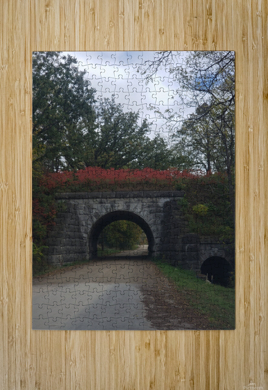 Stone bridge in the fall Pamela Lougheed Photography Puzzle printing