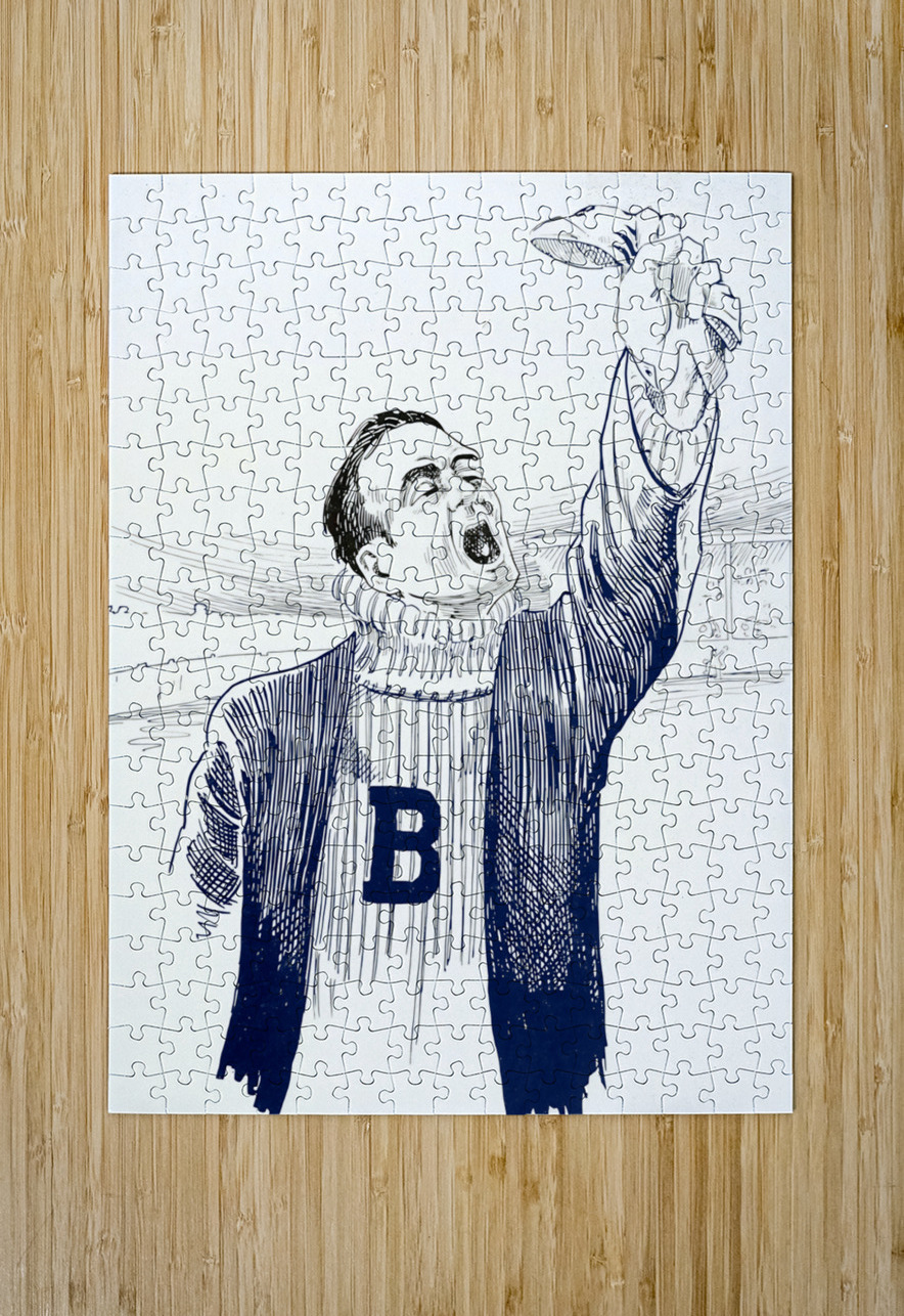 vintage butler bulldog fan art early 1900s Row One Brand Puzzle printing