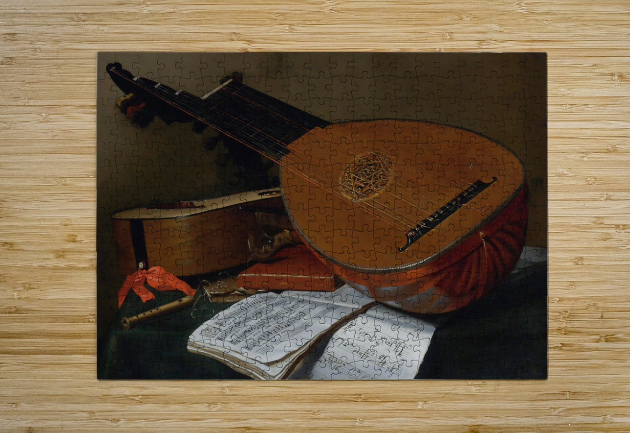 Still Life With A Lute And A Guitar Row One Brand Puzzle printing