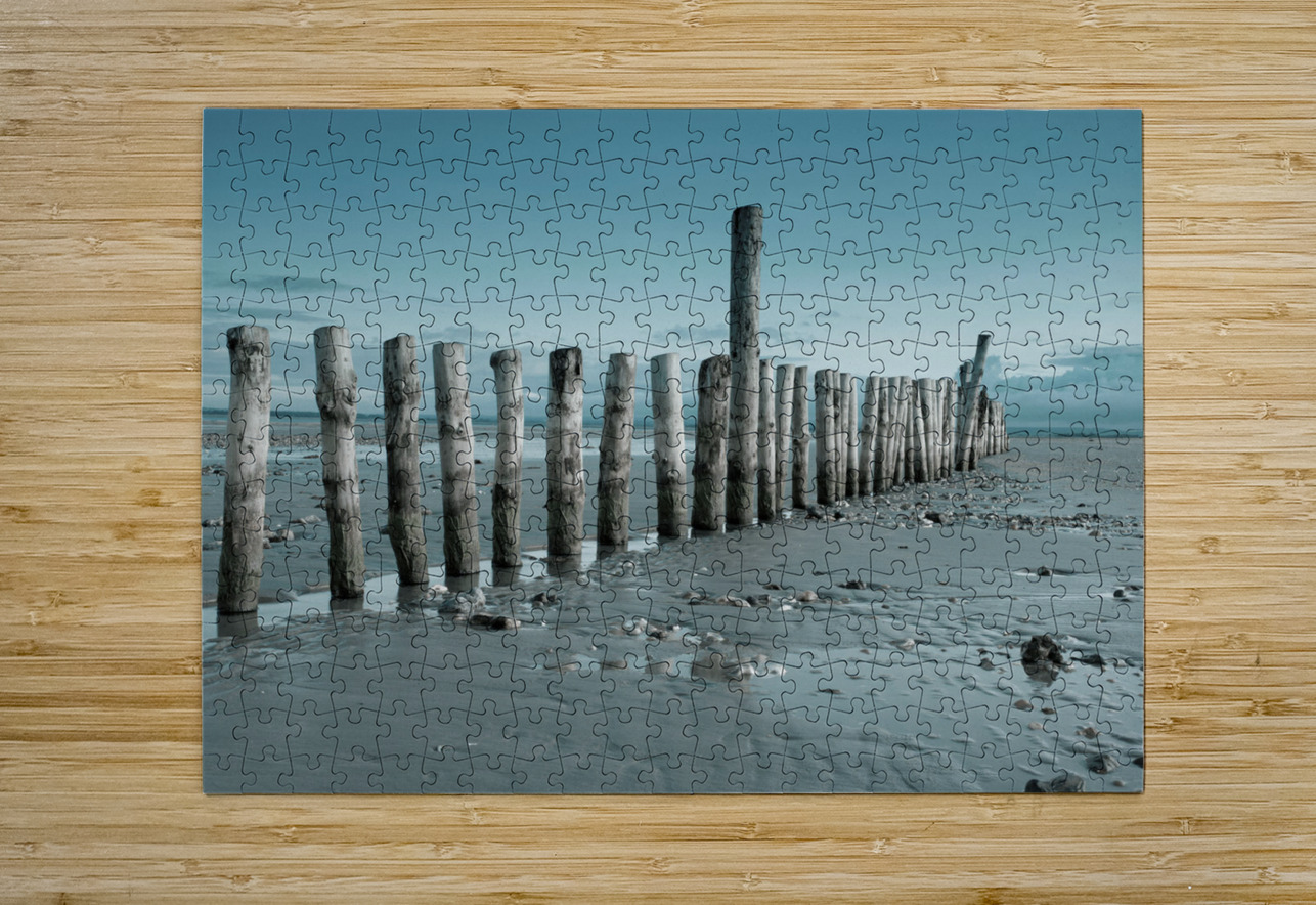 Groynes on beach Assaf Frank Puzzle printing