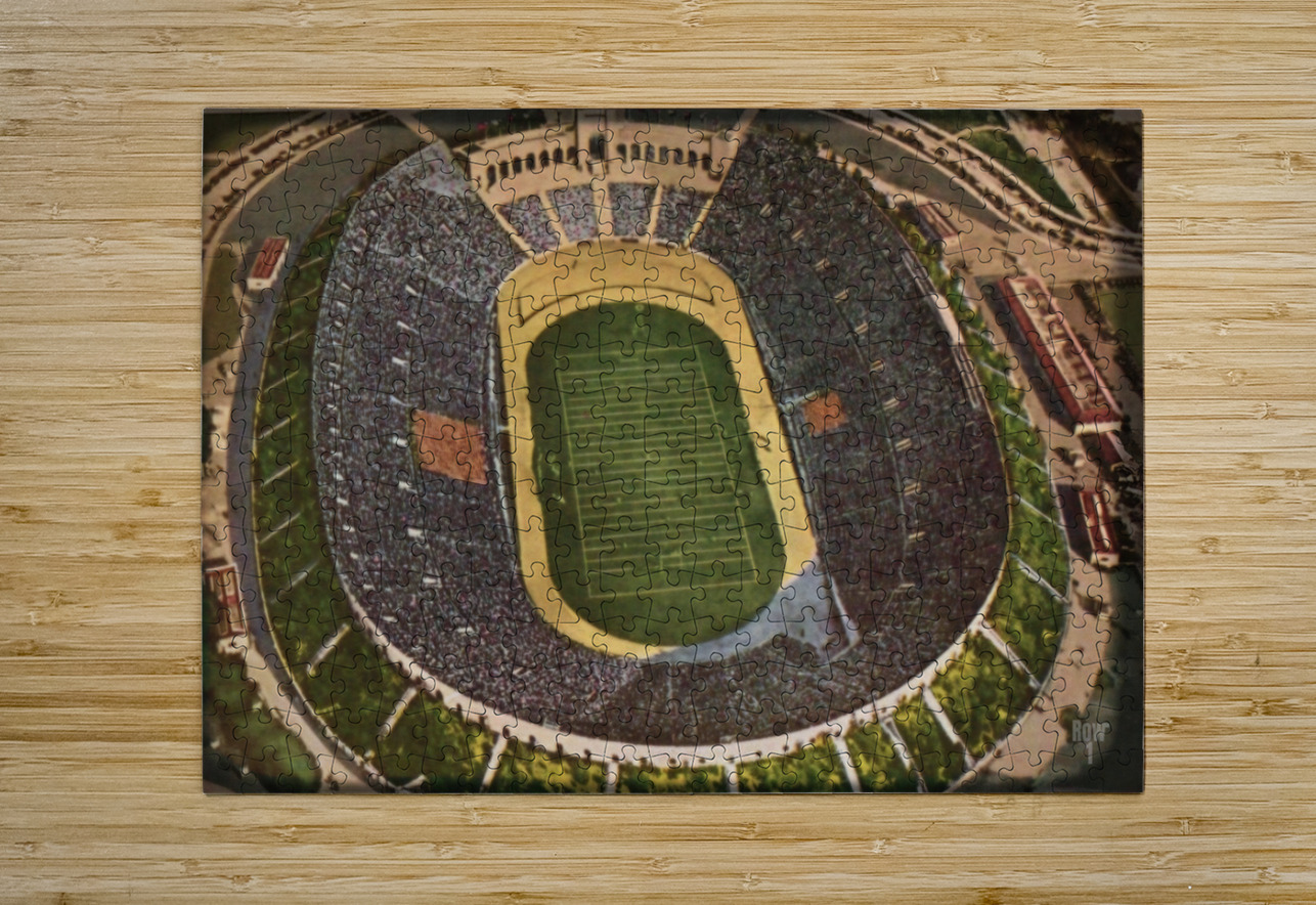 vintage los angeles coliseum viewfinder slide art Row One Brand Puzzle printing