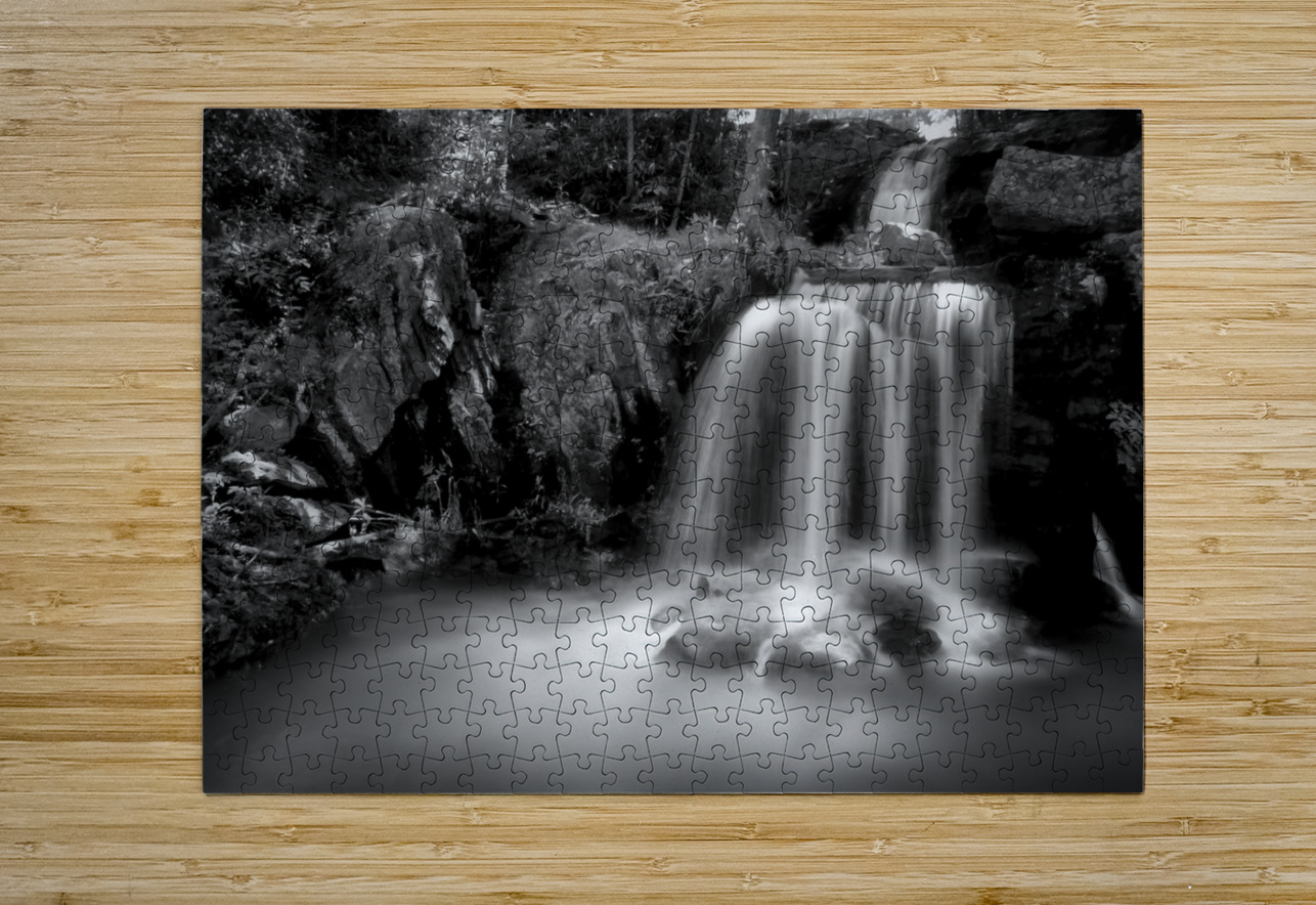Newland Waterfalls in Grayscale Shelia Hunt Photography Puzzle printing