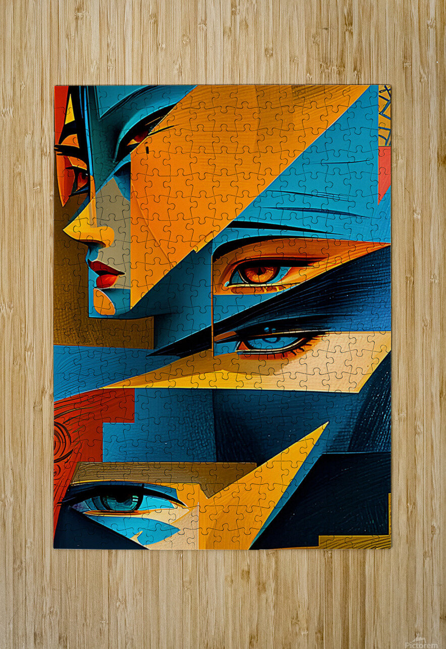 ceometrical abstract Irfan chishty Puzzle printing