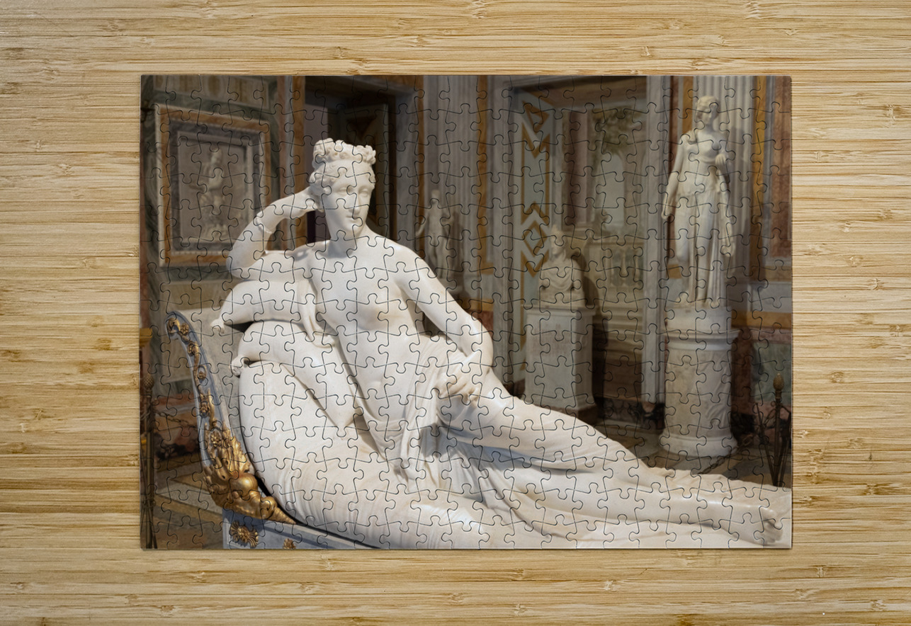 Rome Italy - Paolina Borghese Bonaparte as Venus Victrix by sc Paolo Modena Puzzle printing