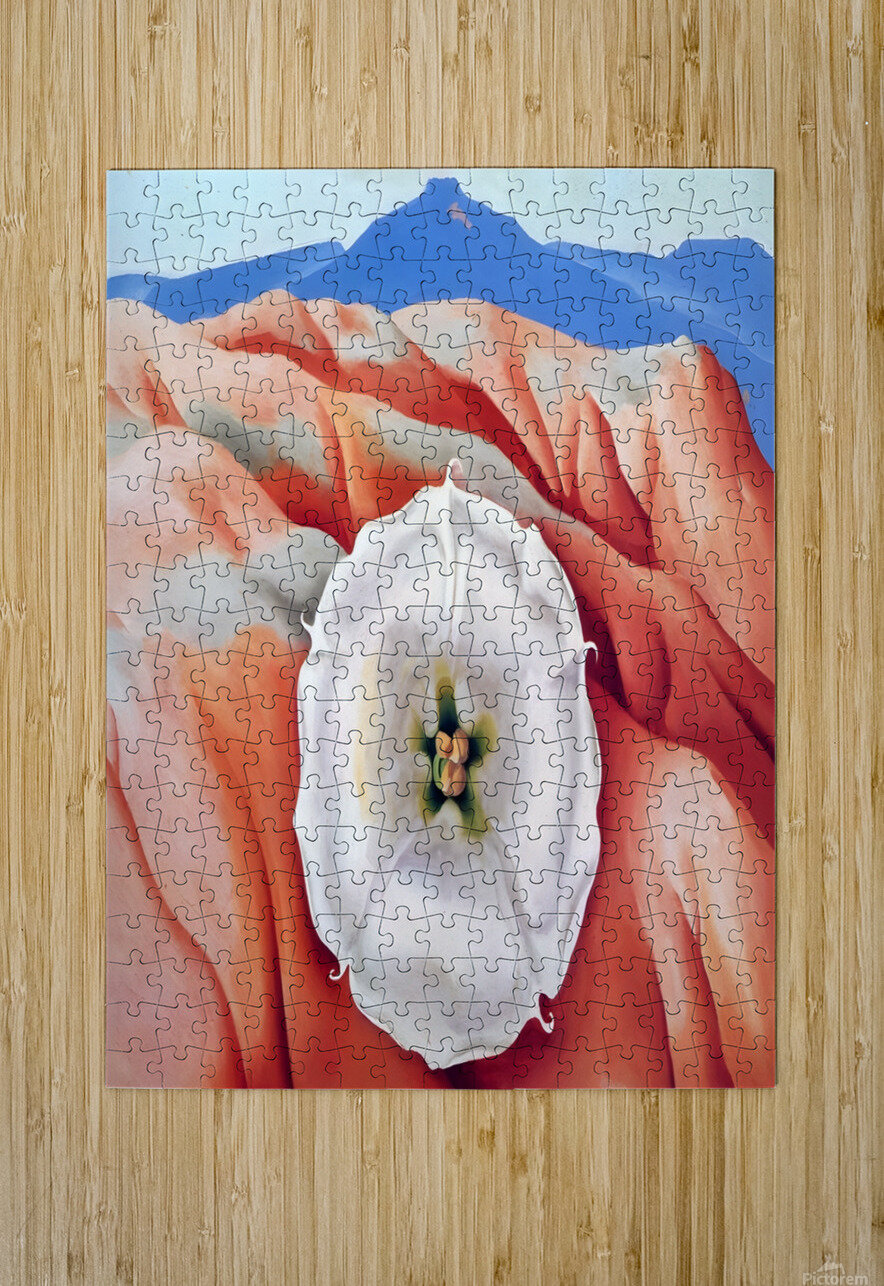 Georgia OKeeffe - Red hills and white flower II William Store Puzzle printing