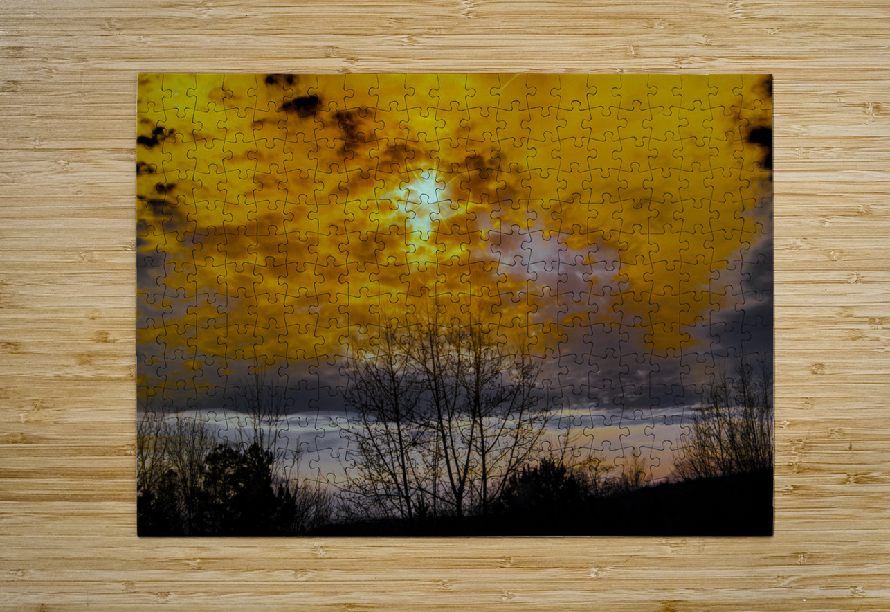 Winter Weather Fire in the Sky Norma Brandsberg Photography Puzzle printing
