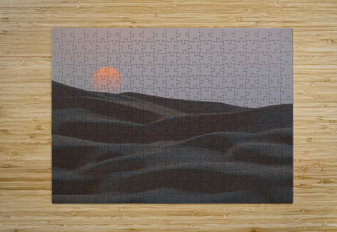 Dune red sun sinking David Northall Puzzle printing
