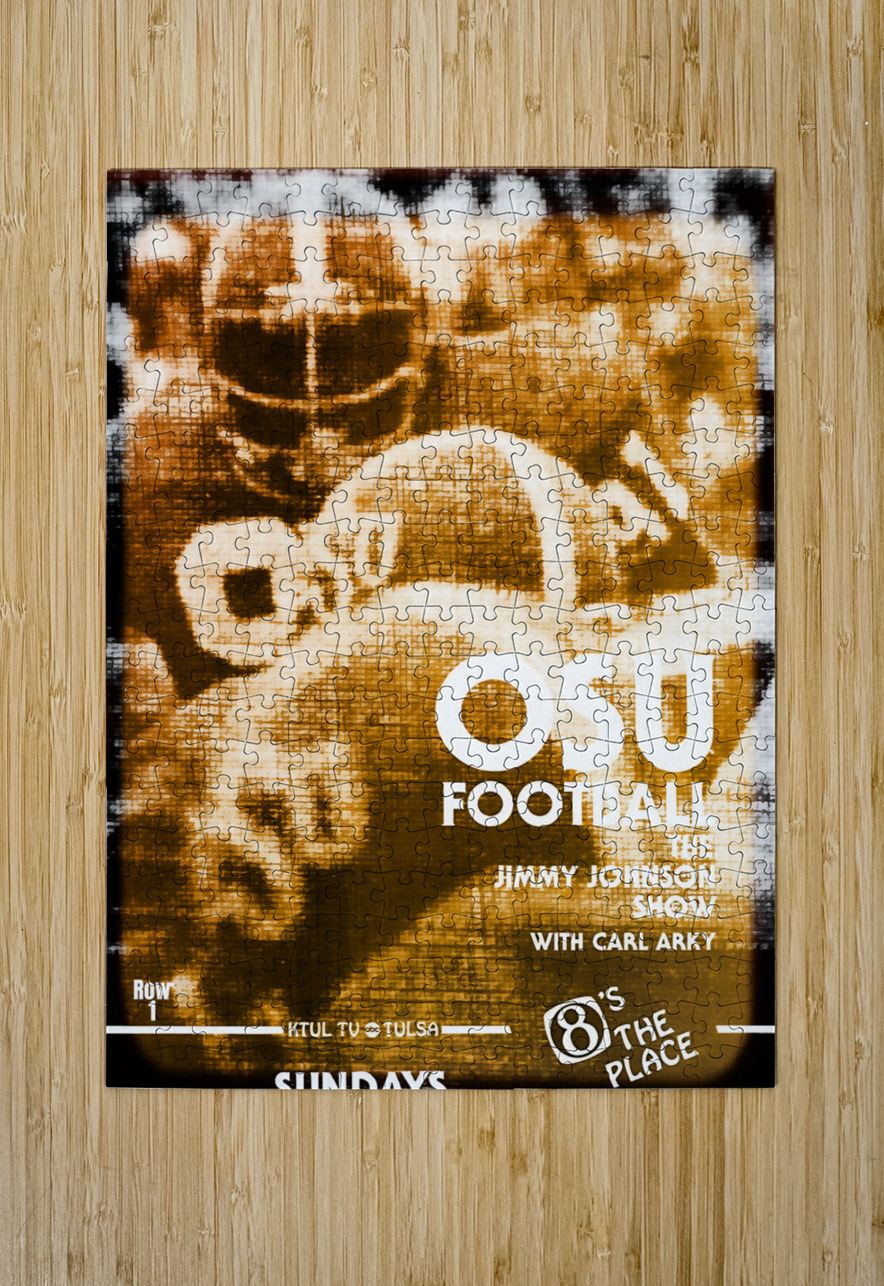 1979 Jimmy Johnson Show OSU Football Ad Row One Brand Puzzle printing