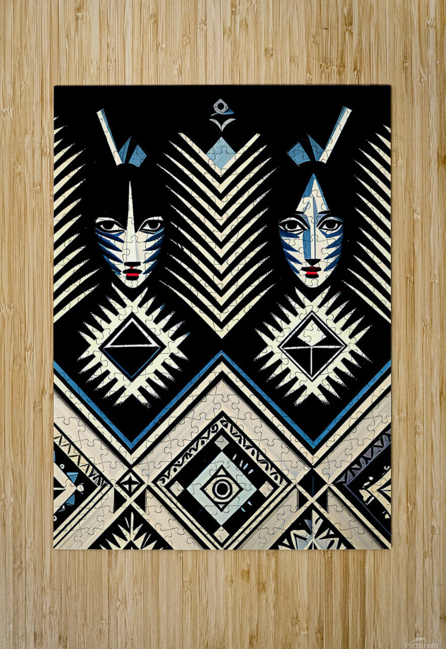 pattern abstract Irfan chishty Puzzle printing