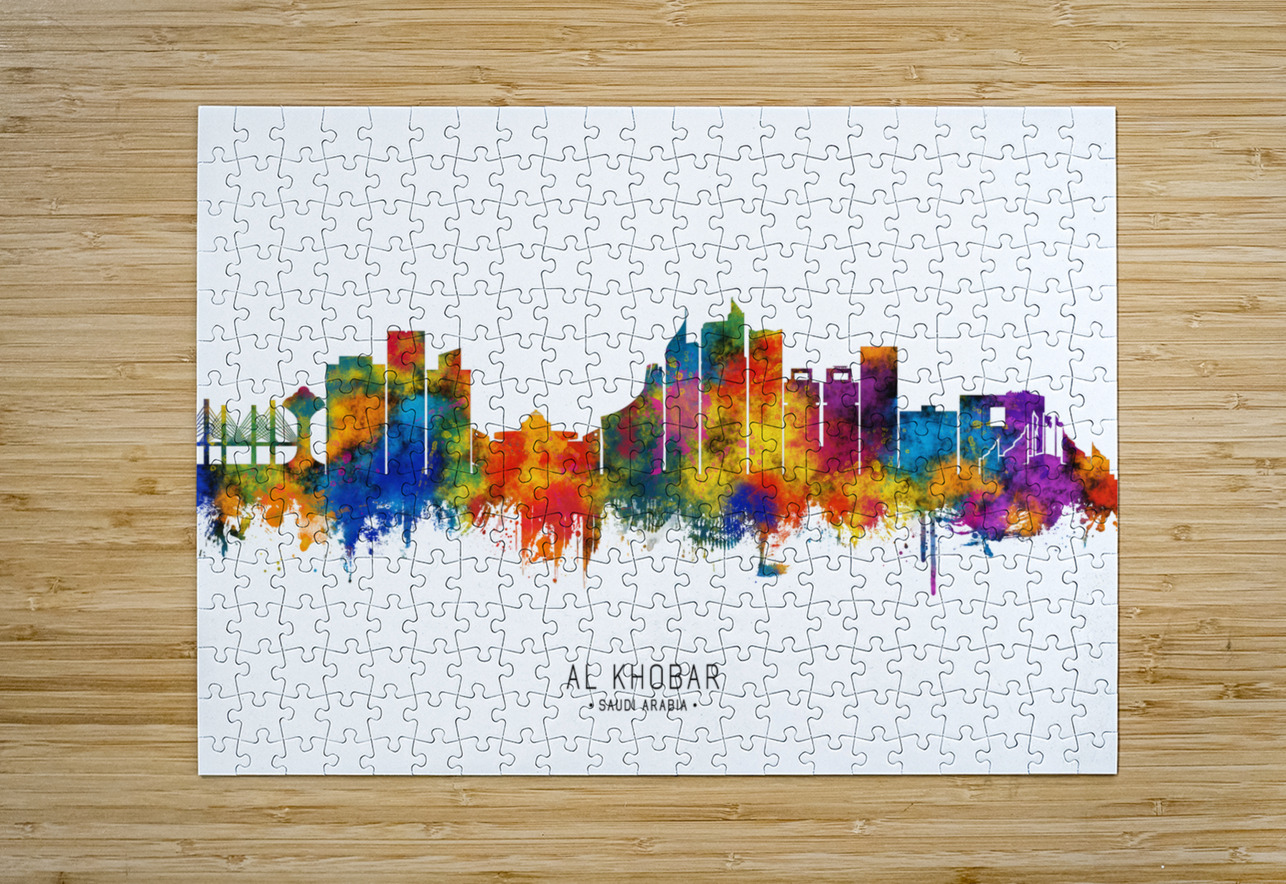 Al Khobar Saudi Arabia Skyline Towseef Dar Puzzle printing