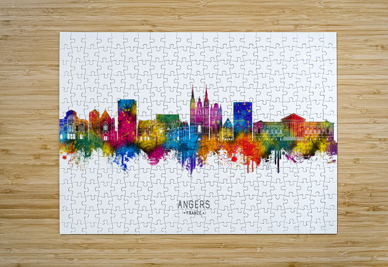 Angers France Skyline Towseef Dar Puzzle printing