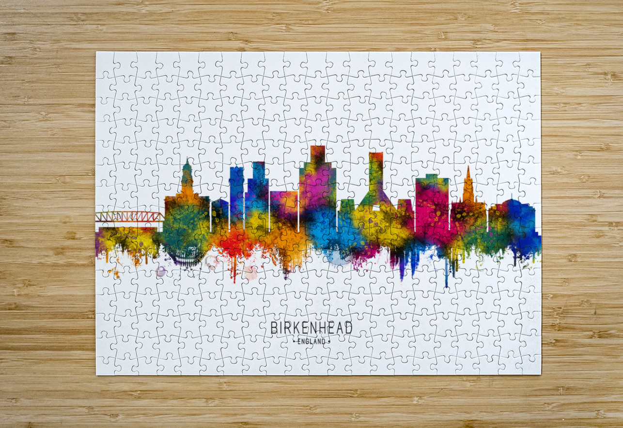Birkenhead England Skyline Towseef Dar Puzzle printing