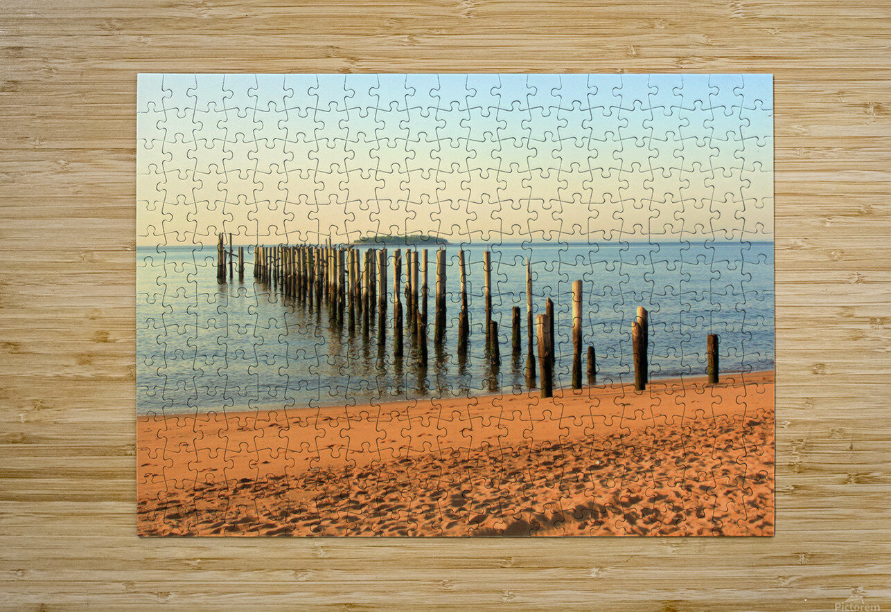 Midland Beach Morning Days Gone By Bob McCulloch Puzzle printing