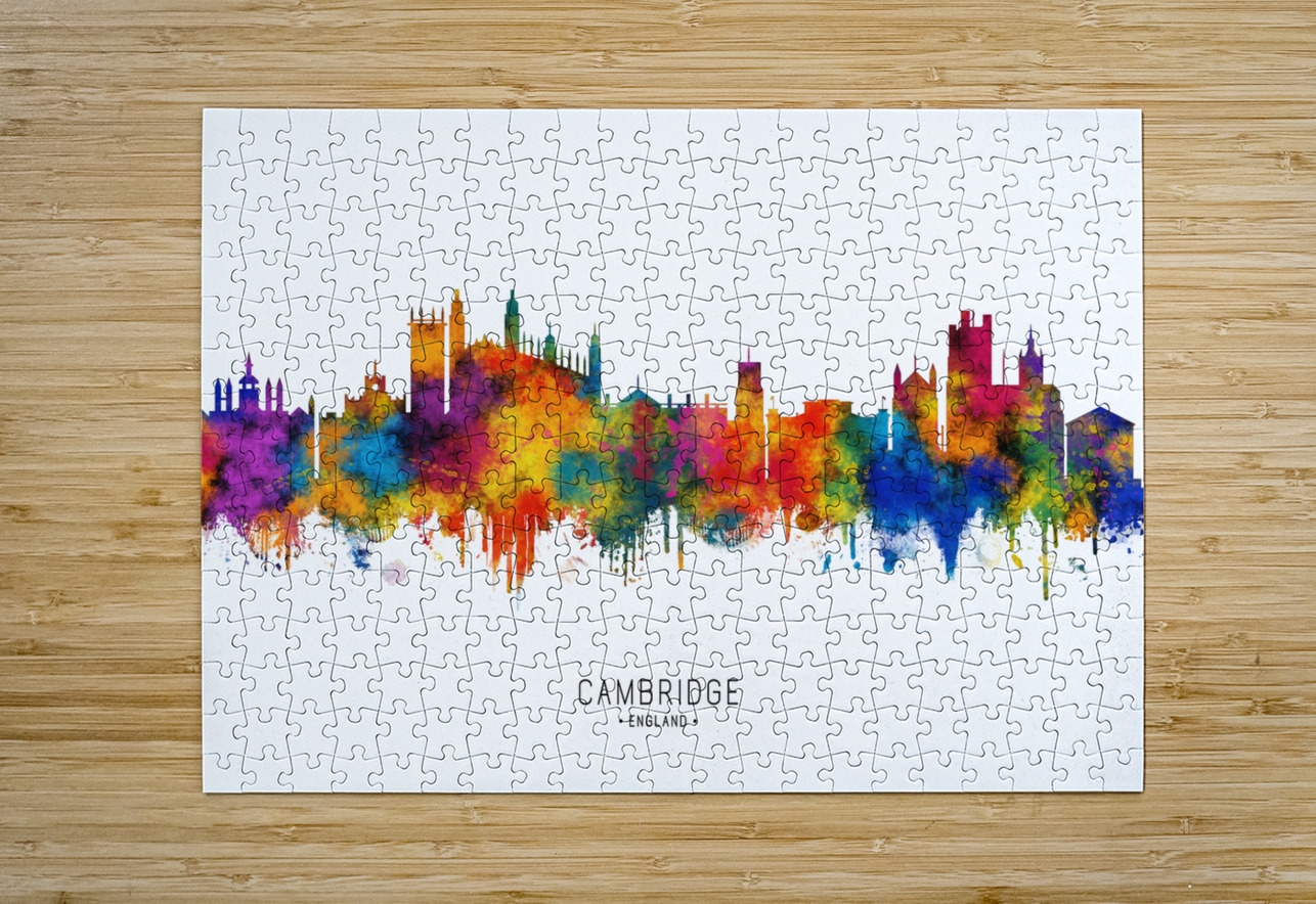 Cambridge England Skyline Towseef Dar Puzzle printing
