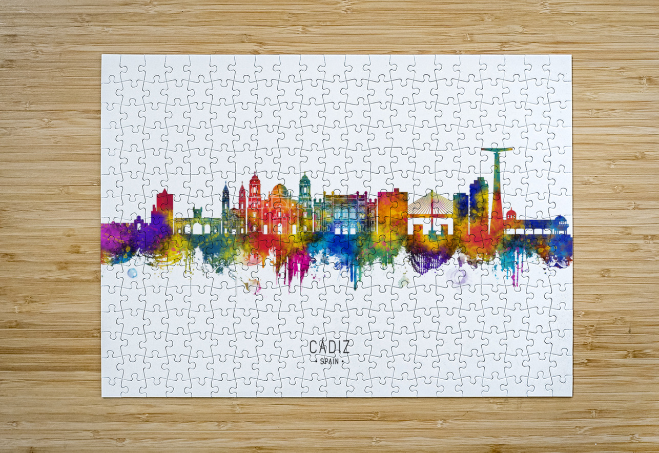 Cadiz Spain Skyline Towseef Dar Puzzle printing