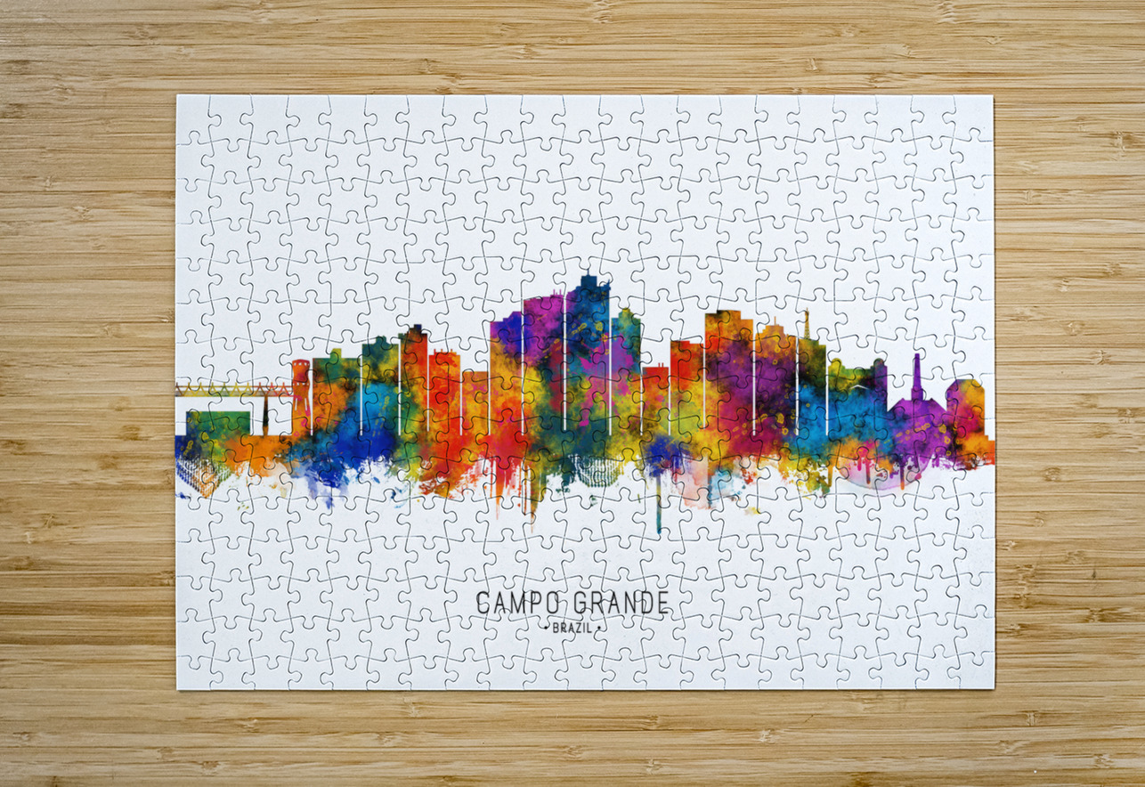 Campo Grande Brazil Skyline Towseef Dar Puzzle printing