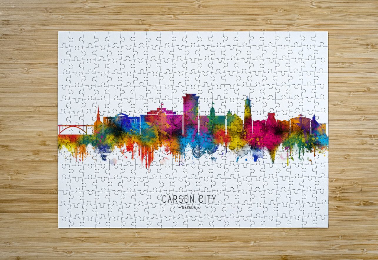 Carson City Nevada Skyline Towseef Dar Puzzle printing