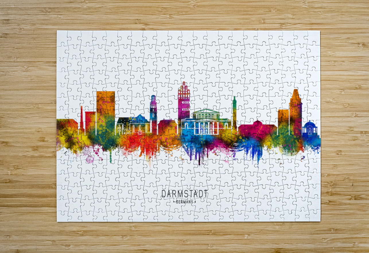 Darmstadt Germany Skyline Towseef Dar Puzzle printing