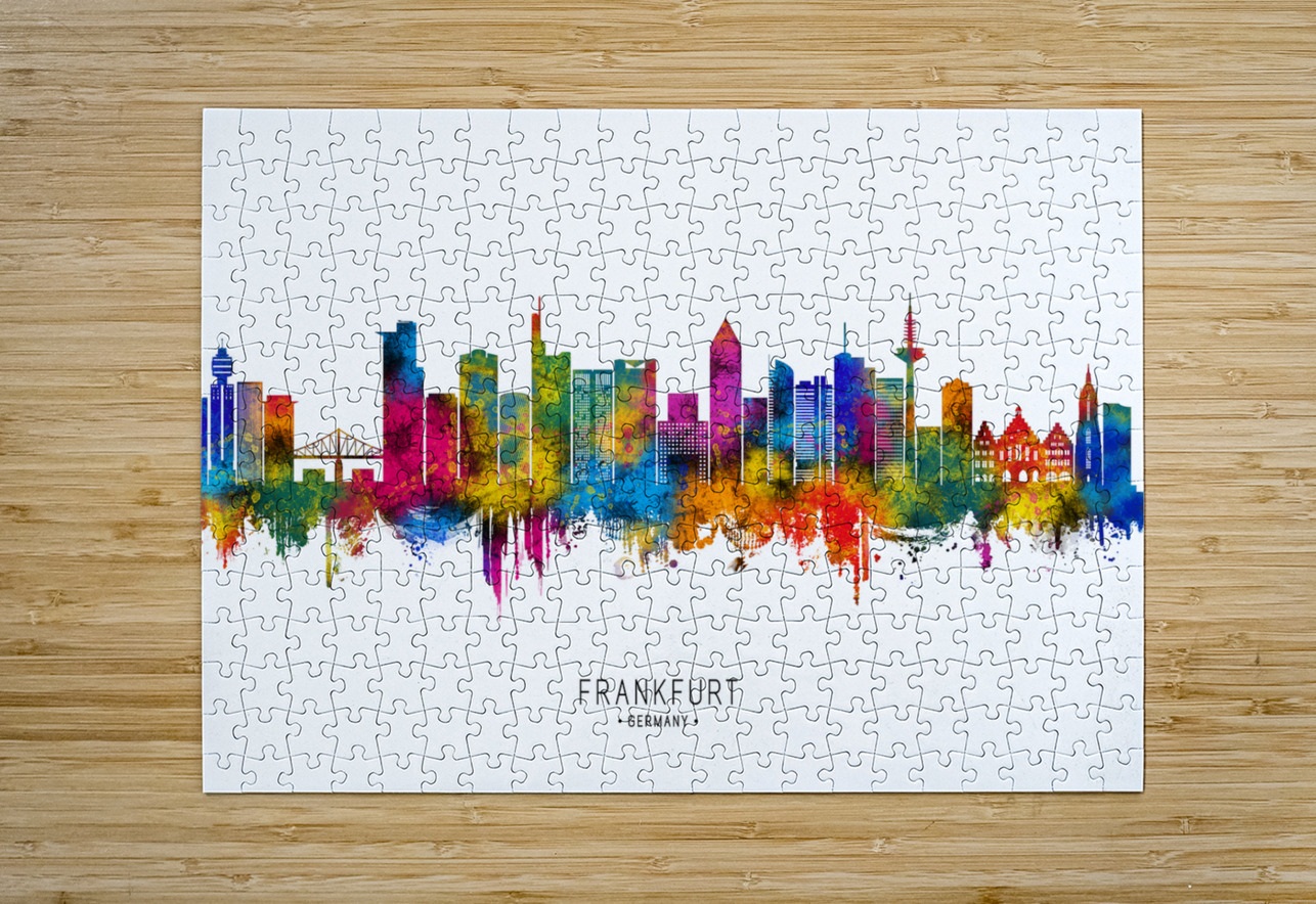 Frankfurt Germany Skyline Towseef Dar Puzzle printing
