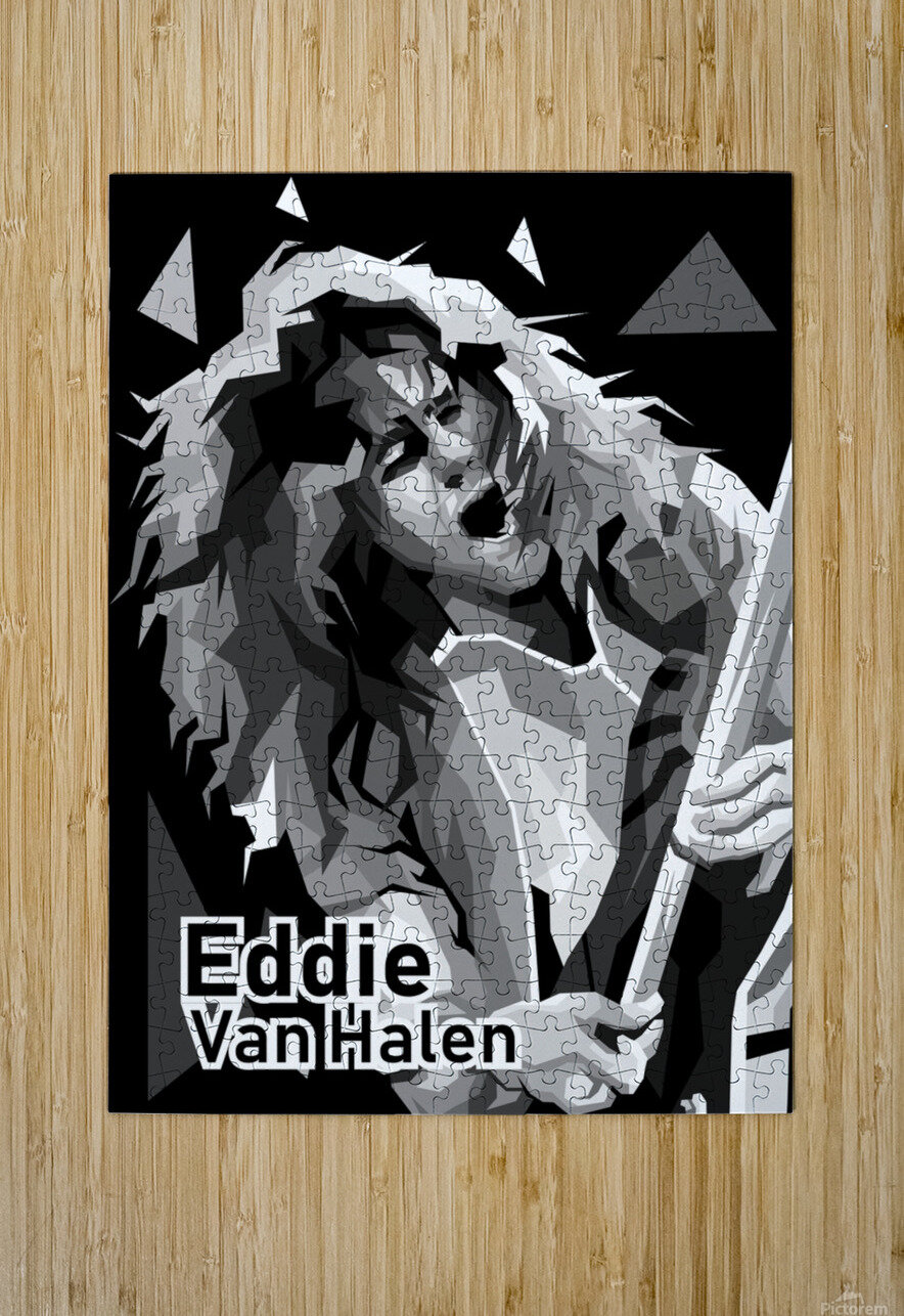 Special edition monocrome Eddie van halen Miru wpap pop art Puzzle printing