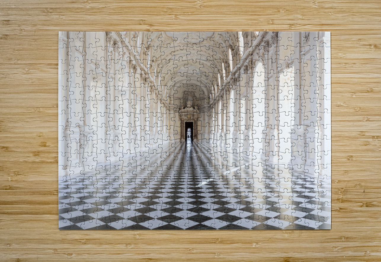 Reggia di Venaria Reale Italy - corridor perspective luxury ma Paolo Modena Puzzle printing